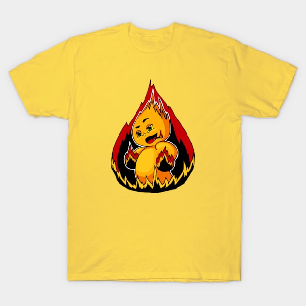 Fire demon T-Shirt by Bazisa